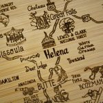 Custom A Slice of Life Montana Serving & Cutting Board with your company logo - 2