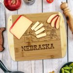 Custom A Slice of Life Nebraska Serving & Cutting Board with your company logo - 3