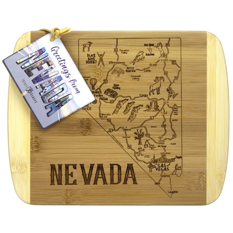 Custom A Slice of Life Nevada Serving & Cutting Board with your company logo - 2