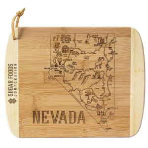 Custom A Slice of Life Nevada Serving & Cutting Board with your company logo