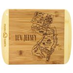 Custom A Slice of Life New Jersey Serving & Cutting Board with your company logo
