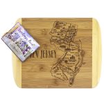 Custom A Slice of Life New Jersey Serving & Cutting Board with your company logo - 6