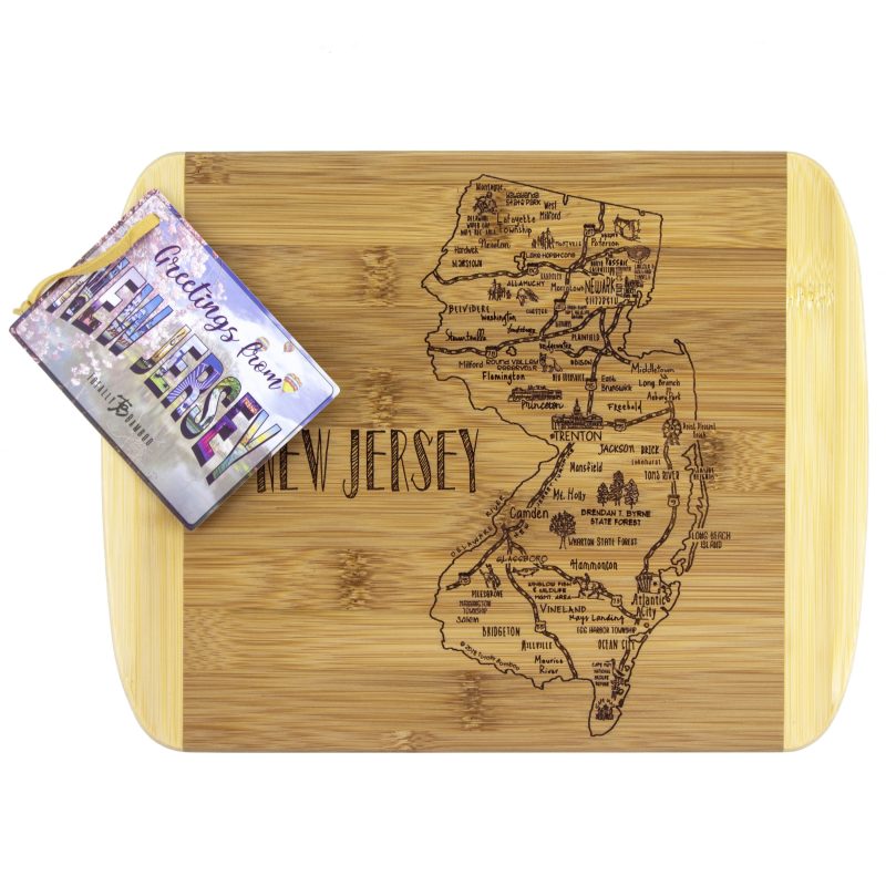 Custom A Slice of Life New Jersey Serving & Cutting Board with your company logo - 6