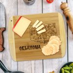 Custom A Slice of Life Oklahoma Serving & Cutting Board with your company logo - 3