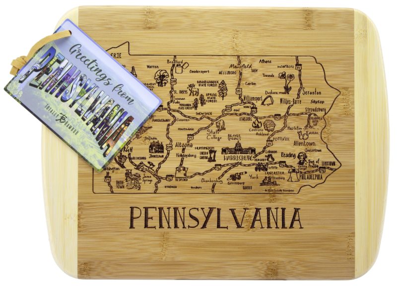 Custom A Slice of Life Pennsylvania Serving & Cutting Board with your company logo - 1
