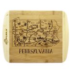 Custom A Slice of Life Pennsylvania Serving & Cutting Board with your company logo