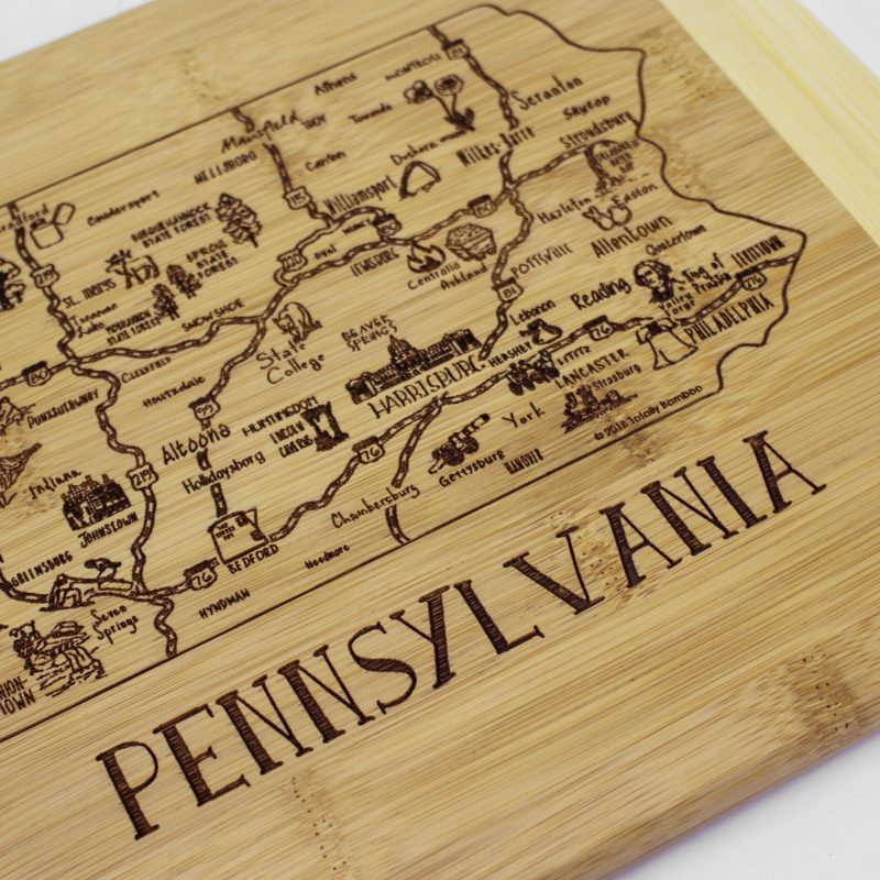 Custom A Slice of Life Pennsylvania Serving & Cutting Board with your company logo - 5