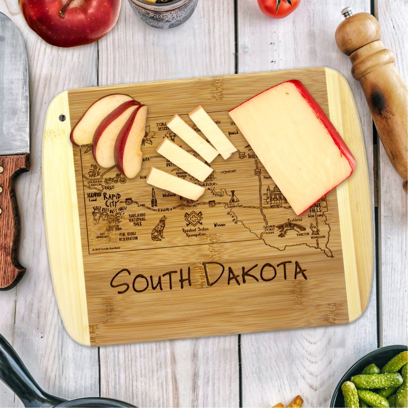 Custom A Slice of Life South Dakota Serving & Cutting Board with your company logo - 1