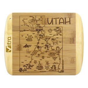 Custom A Slice of Life Utah Serving & Cutting Board with your company logo