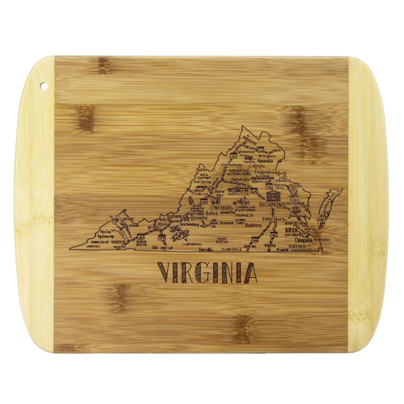 Custom A Slice of Life Virginia Serving & Cutting Board with your company logo - 5