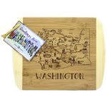 Custom A Slice of Life Washington Serving & Cutting Board with your company logo - 1