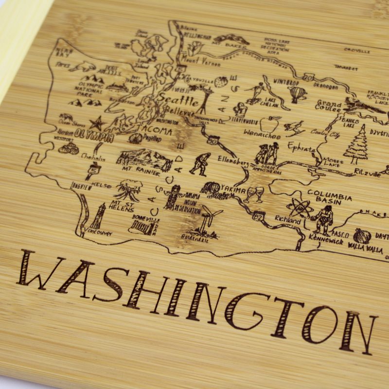 Custom A Slice of Life Washington Serving & Cutting Board with your company logo - 5