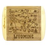 Custom A Slice of Life Wyoming Serving & Cutting Board with your company logo