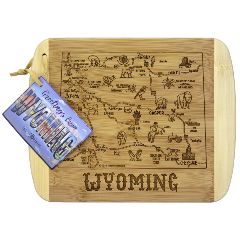 Custom A Slice of Life Wyoming Serving & Cutting Board with your company logo - 2