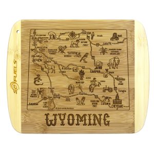 Custom A Slice of Life Wyoming Serving & Cutting Board with your company logo