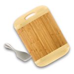 Custom BergHoff Bamboo 2Pc Two-Toned Board Set/Aaron Probyn Cheese Knife with your company logo