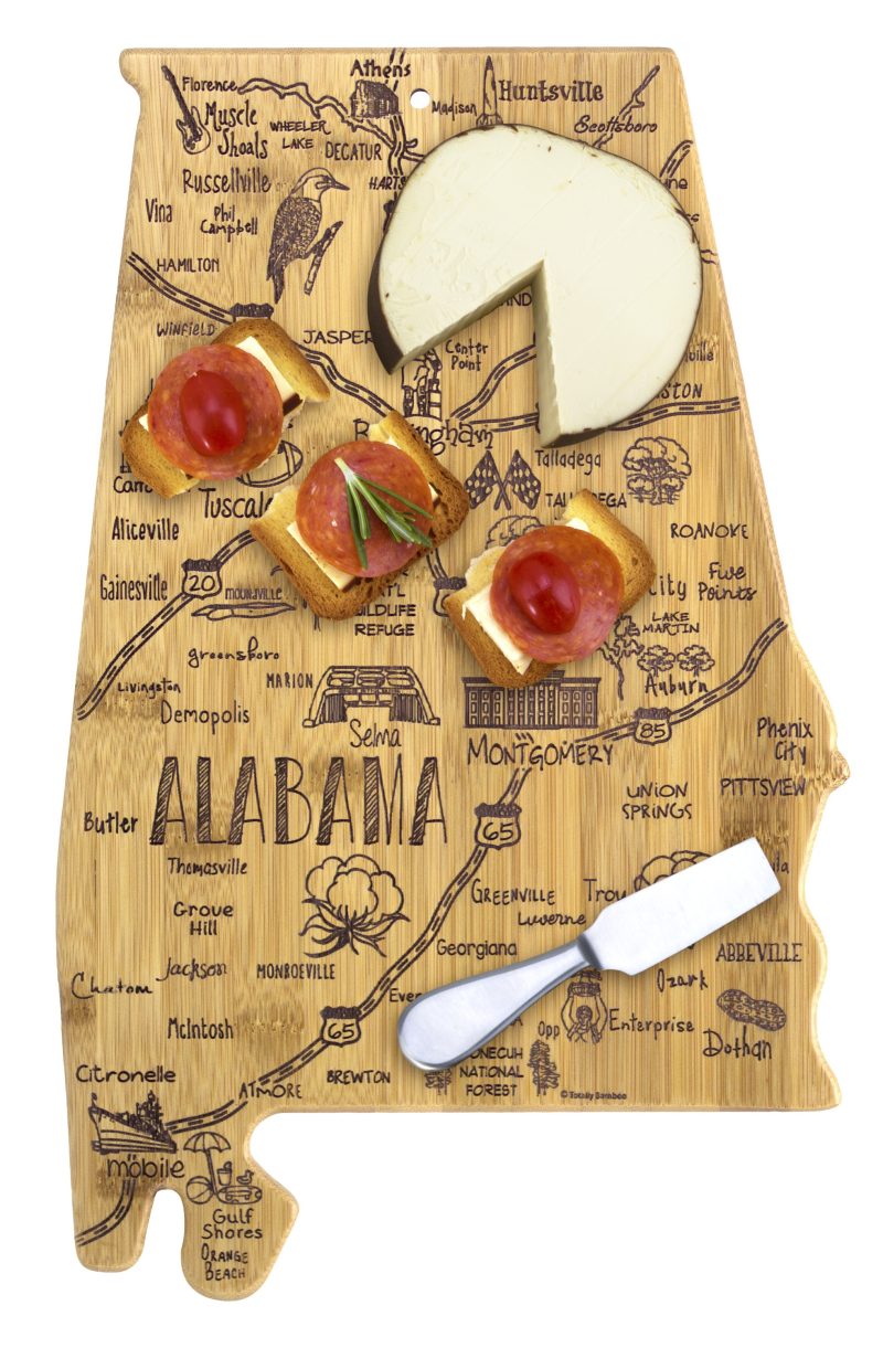 Custom Destination Alabama Cutting & Serving Board with your company logo - 2