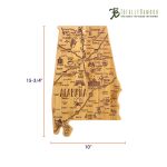 Custom Destination Alabama Cutting & Serving Board with your company logo - 7