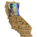Custom Destination California Cutting & Serving Board with your company logo - 2