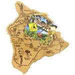 Custom Destination Hawaii Big Island Cutting & Serving Board with your company logo - 2