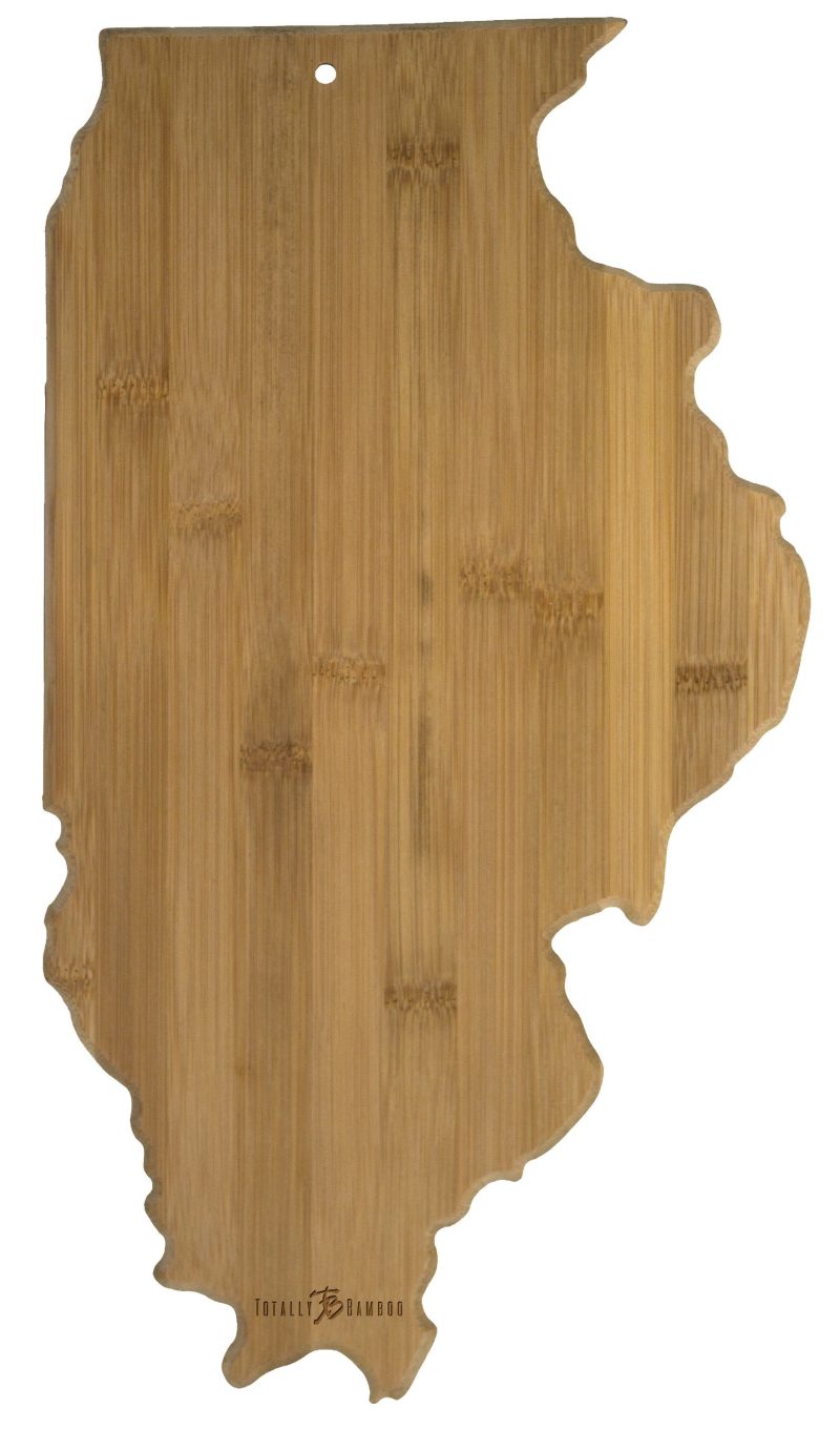 Custom Destination Illinois Cutting & Serving Board with your company logo - 1