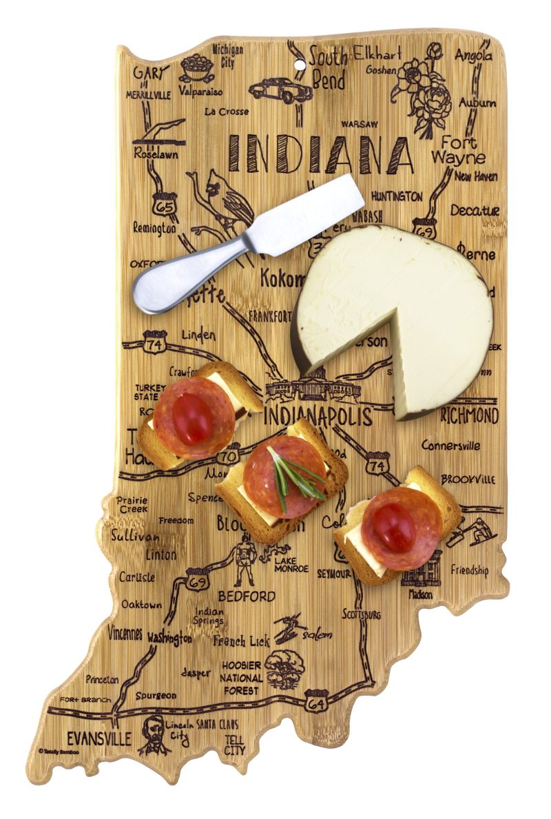 Custom Destination Indiana Cutting & Serving Board with your company logo - 2