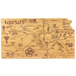 Custom Destination Kansas Cutting & Serving Board with your company logo