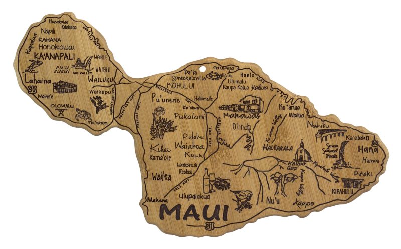 Custom Destination Maui Hawaii Cutting & Serving Board with your company logo