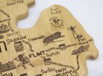 Custom Destination Michigan Mitt Cutting & Serving Board with your company logo - 2