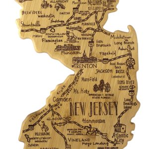 Custom Destination New Jersey Cutting & Serving Board with your company logo
