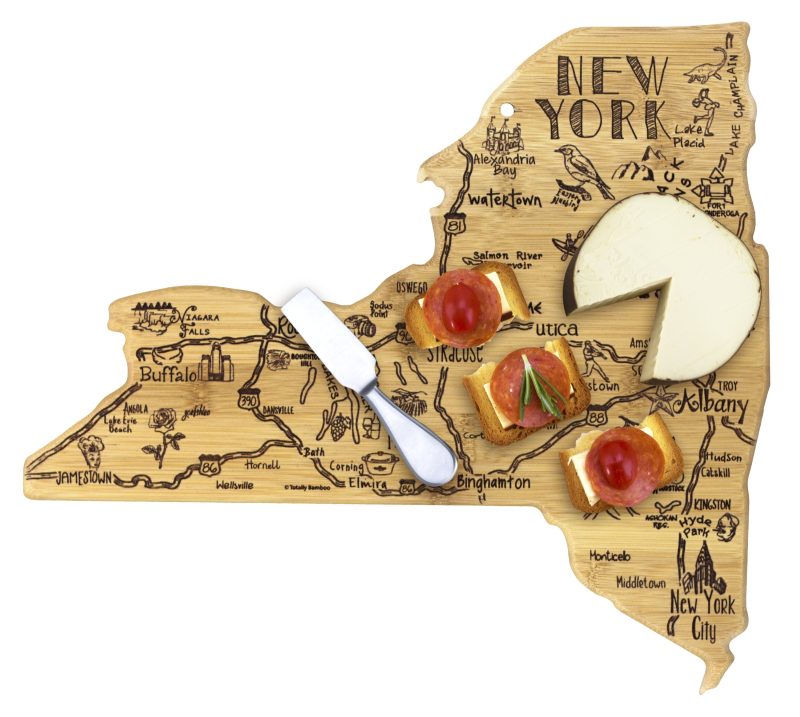Custom Destination New York Cutting & Serving Board with your company logo - 2