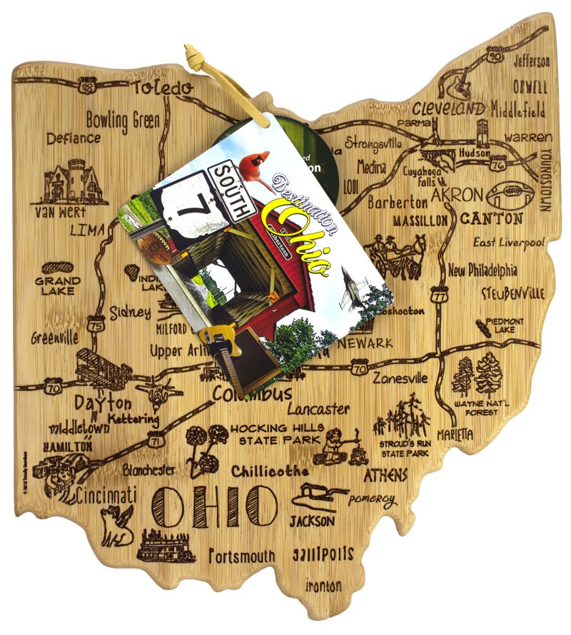 Custom Destination Ohio Cutting & Serving Board with your company logo - 2