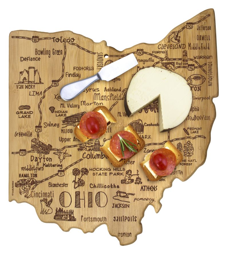 Custom Destination Ohio Cutting & Serving Board with your company logo - 3