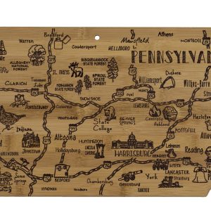 Custom Destination Pennsylvania Cutting & Serving Board with your company logo