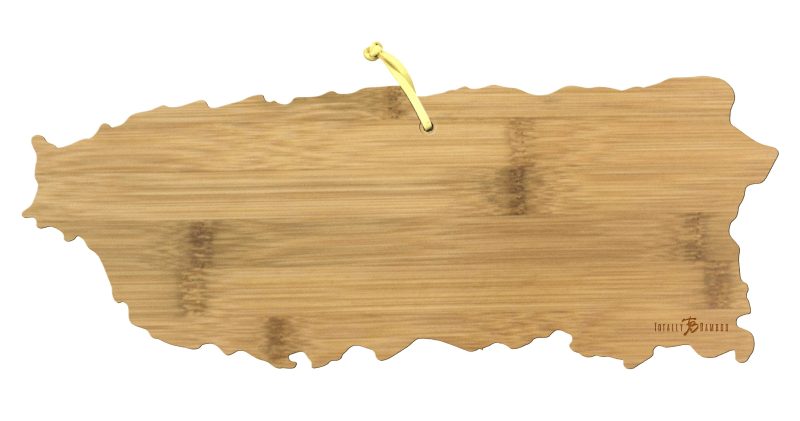 Custom Destination Puerto Rico Cutting & Serving Board with your company logo - 1