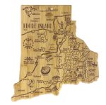 Custom Destination Rhode Island Cutting & Serving Board with your company logo