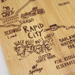 Custom Destination South Dakota Cutting & Serving Board with your company logo - 3