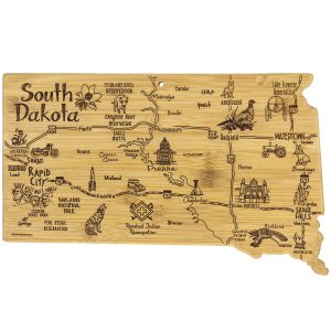 Custom Destination South Dakota Cutting & Serving Board with your company logo