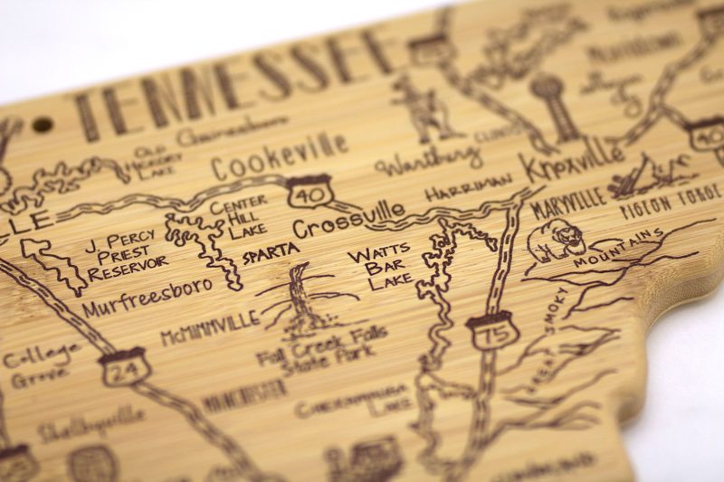 Custom Destination Tennessee Cutting & Serving Board with your company logo - 3