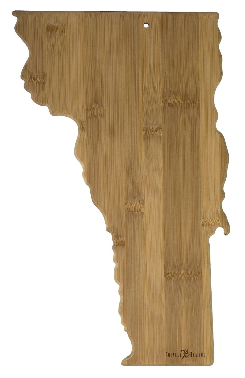 Custom Destination Vermont Bamboo Cutting & Serving Board with your company logo - 1