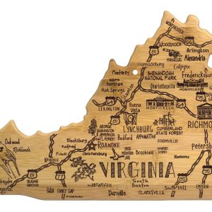 Custom Destination Virginia Cutting & Serving Board with your company logo