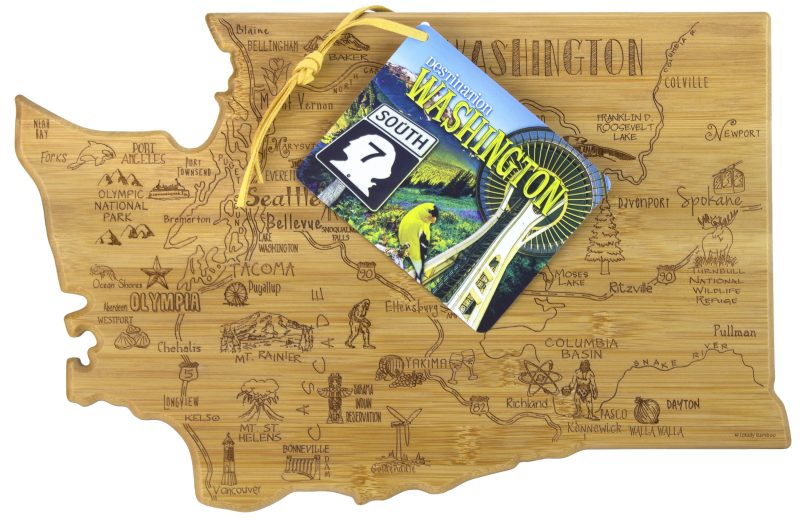 Custom Destination Washington Cutting & Serving Board with your company logo - 2