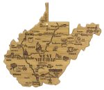 Custom Destination West Virginia Cutting & Serving Board with your company logo