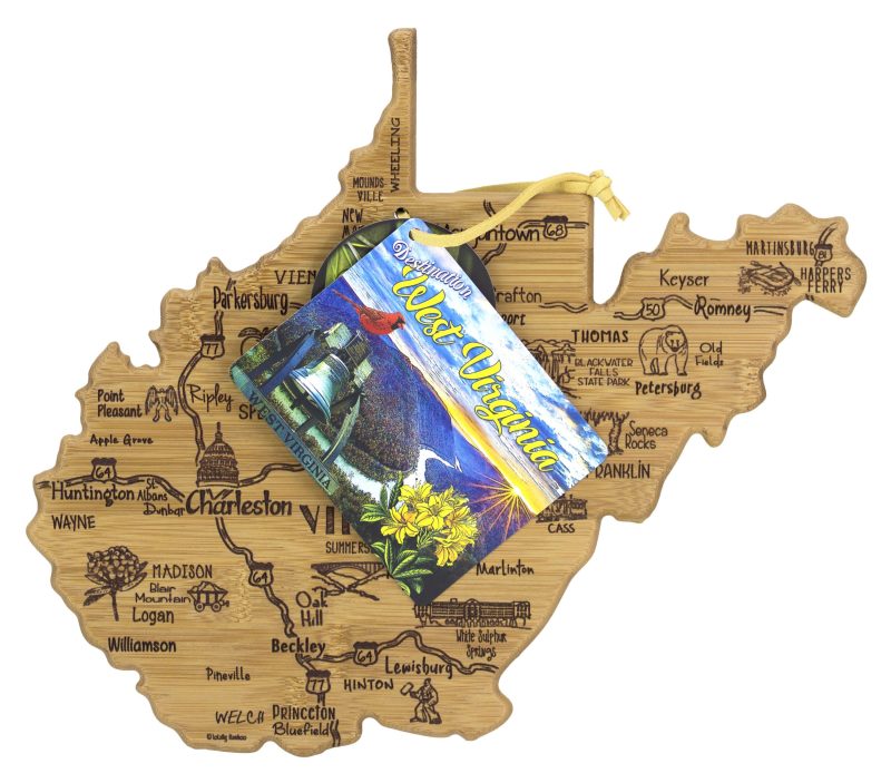 Custom Destination West Virginia Cutting & Serving Board with your company logo - 2