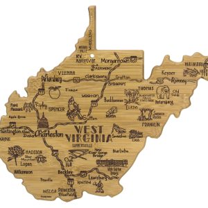 Custom Destination West Virginia Cutting & Serving Board with your company logo