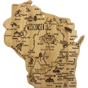 Custom Destination Wisconsin Cutting & Serving Board with your company logo