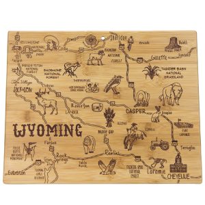 Custom Destination Wyoming Cutting & Serving Board with your company logo