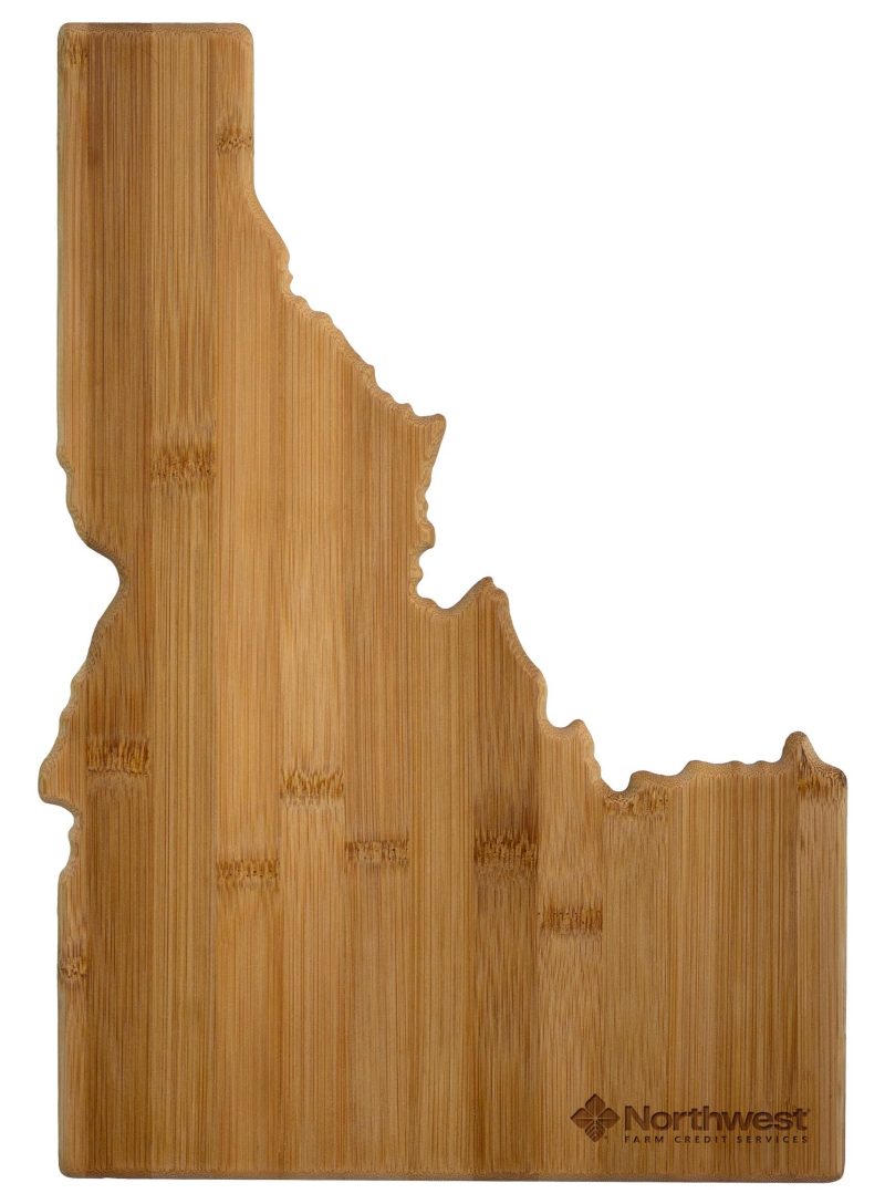 Custom Idaho State Cutting & Serving Board with your company logo