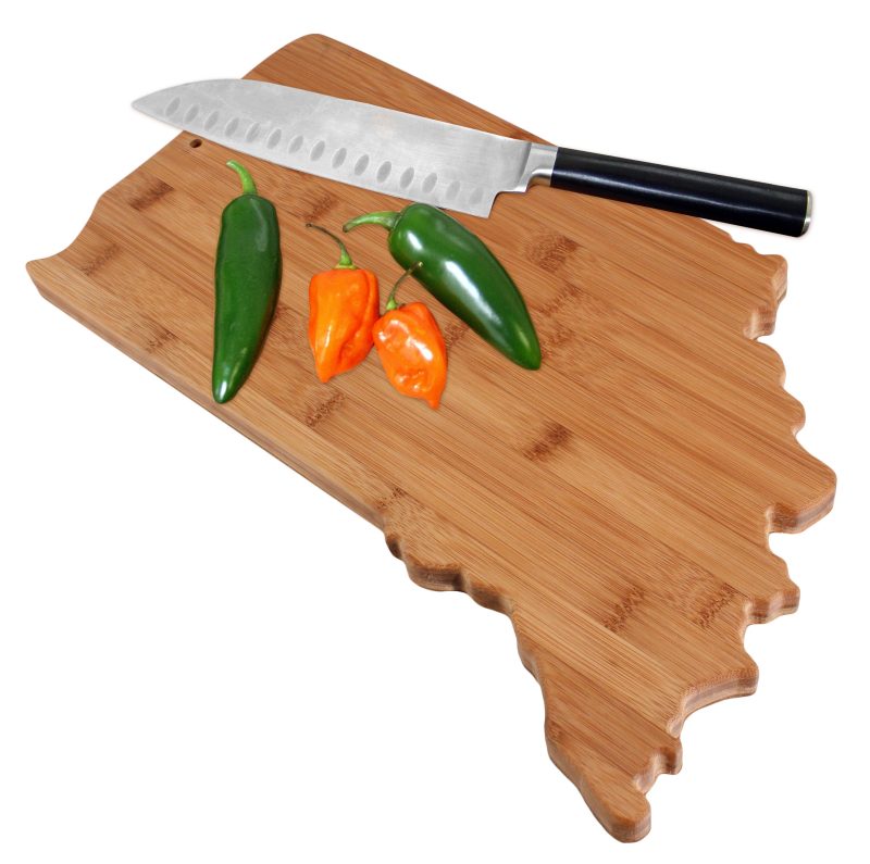 Custom Indiana State Cutting & Serving Board with your company logo - 3