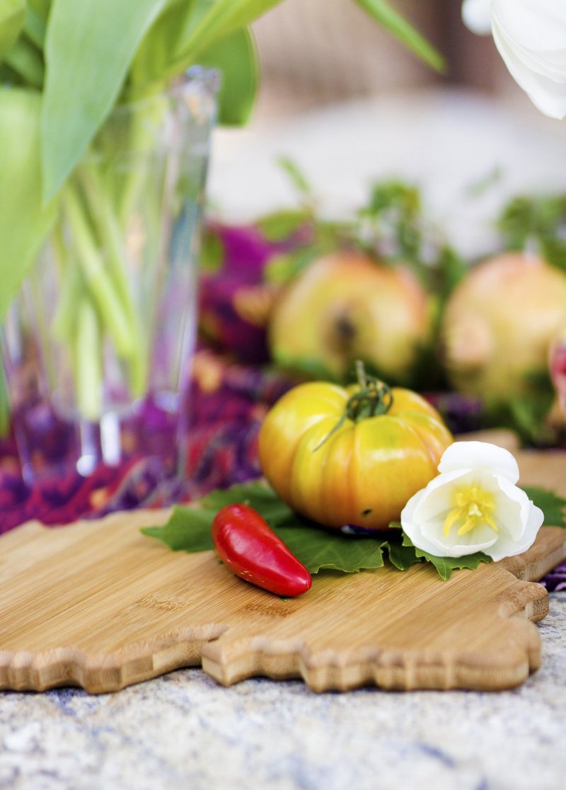 Custom Maine State Cutting & Serving Board with your company logo - 2